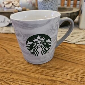 Starbucks Marble Gray Logo Ceramic Mug - Gray